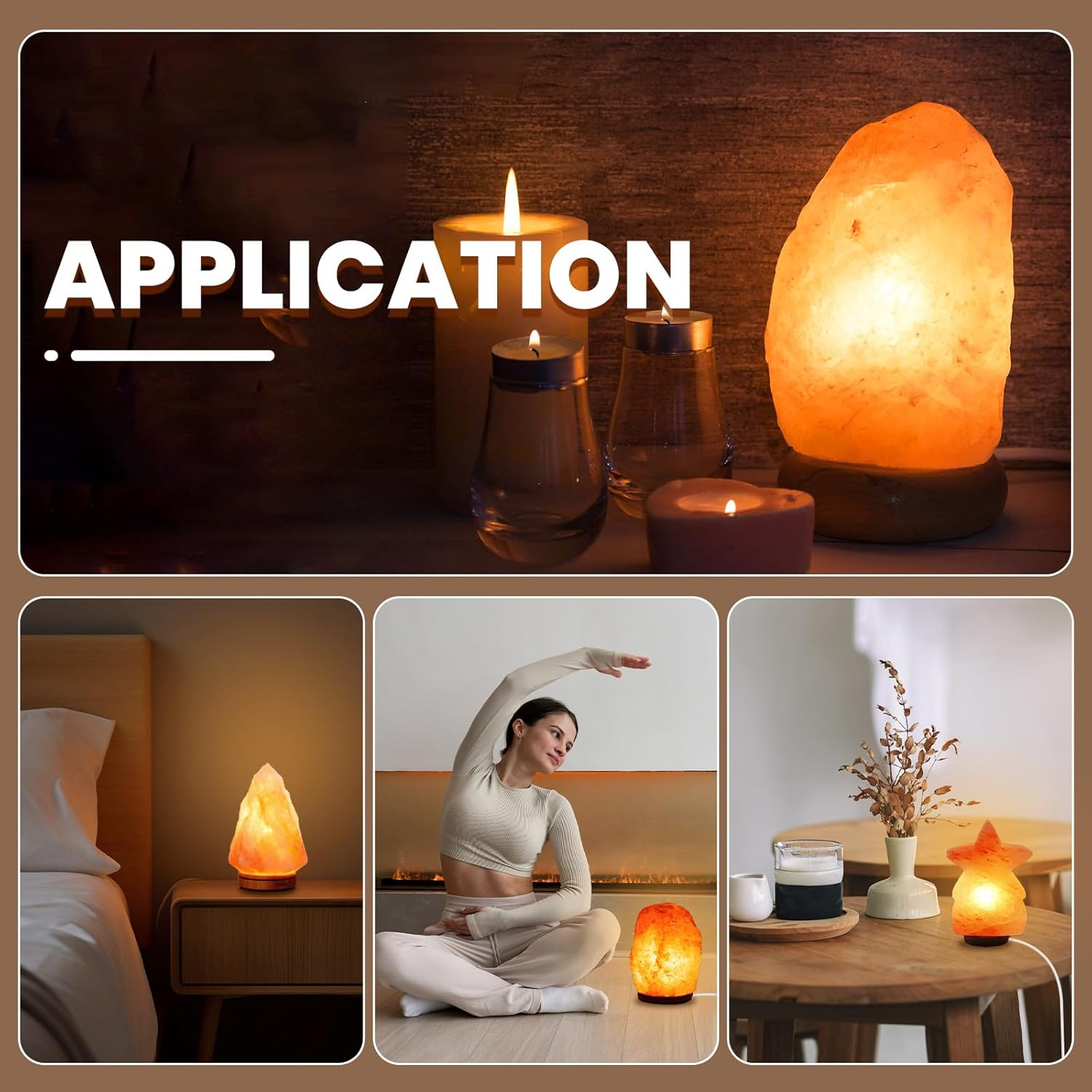 Tobebright 2X Salt Lamp Cord with On/Off Control Safe Plug and 6 Free E14 Bulbs, Salt Lamp Cord 1.8M, White Salt Lamp Power Cable Replacement Light Fitting Spare, for Himalayan Crystal Salt Rock Lamp image number 1