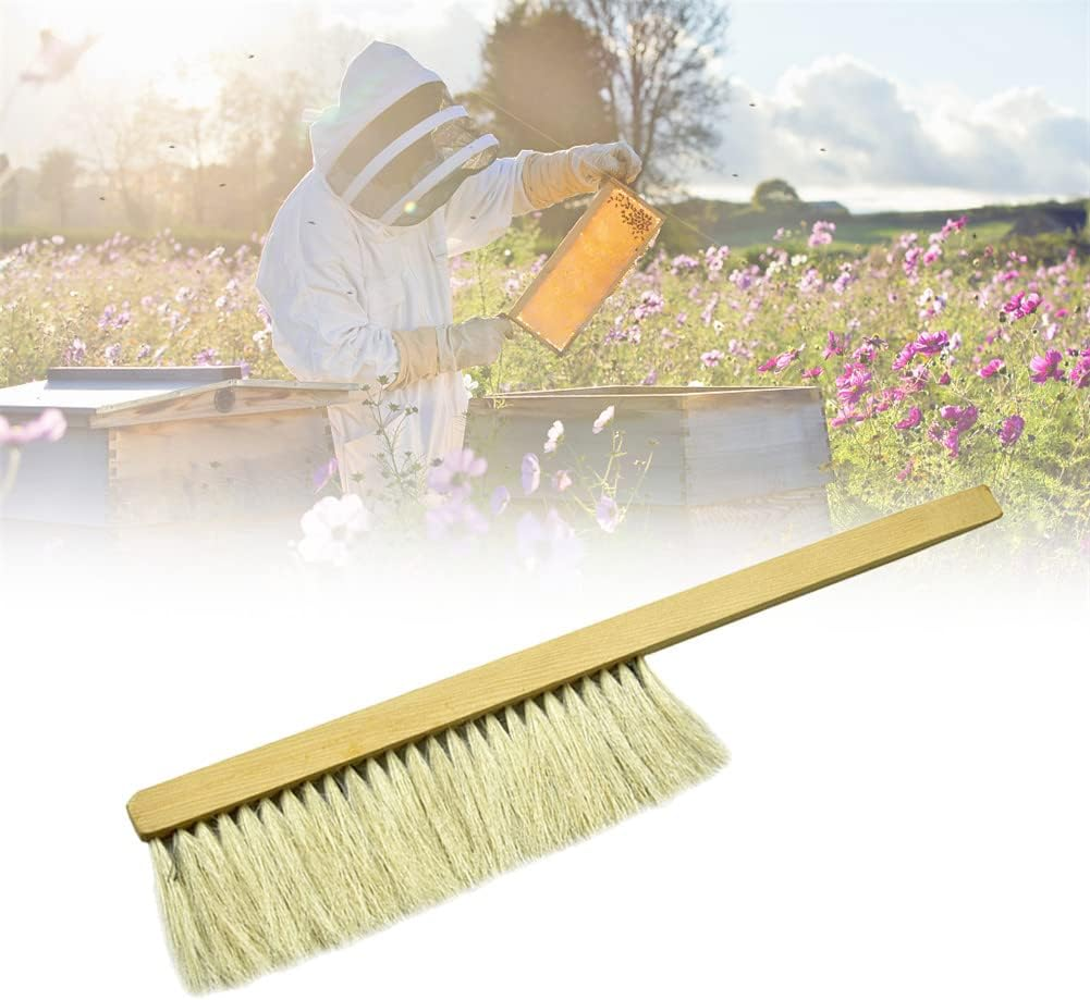 Beekeeping Brush, Wooden Handle Brush Beekeeper Tool, Practical Beekeeping Accessory for Beginners and Professional image number 5