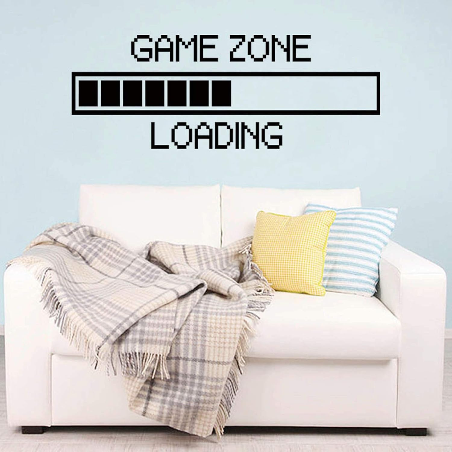 SUPANT Game Stickers for Wall Decal - Game Zone Loading - Gaming Poster Murals for Dancing Nursery Boys Room Vinyl Bedroom Home Kids Decal Playroom