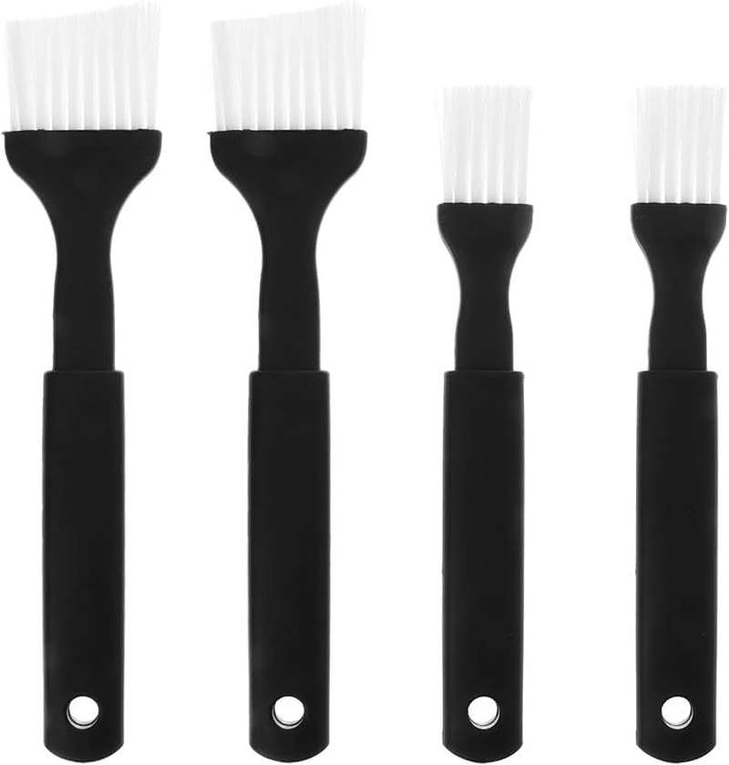 Nylon Bristle Pastry Brushes, 4-Piece Set, Plastic Handle for Basting,Baking Pastry Brush with Plastic Handle,Nylon Bristle Pastry Brush with Plastics Grip for Basting, Baking and Cooking image number 1