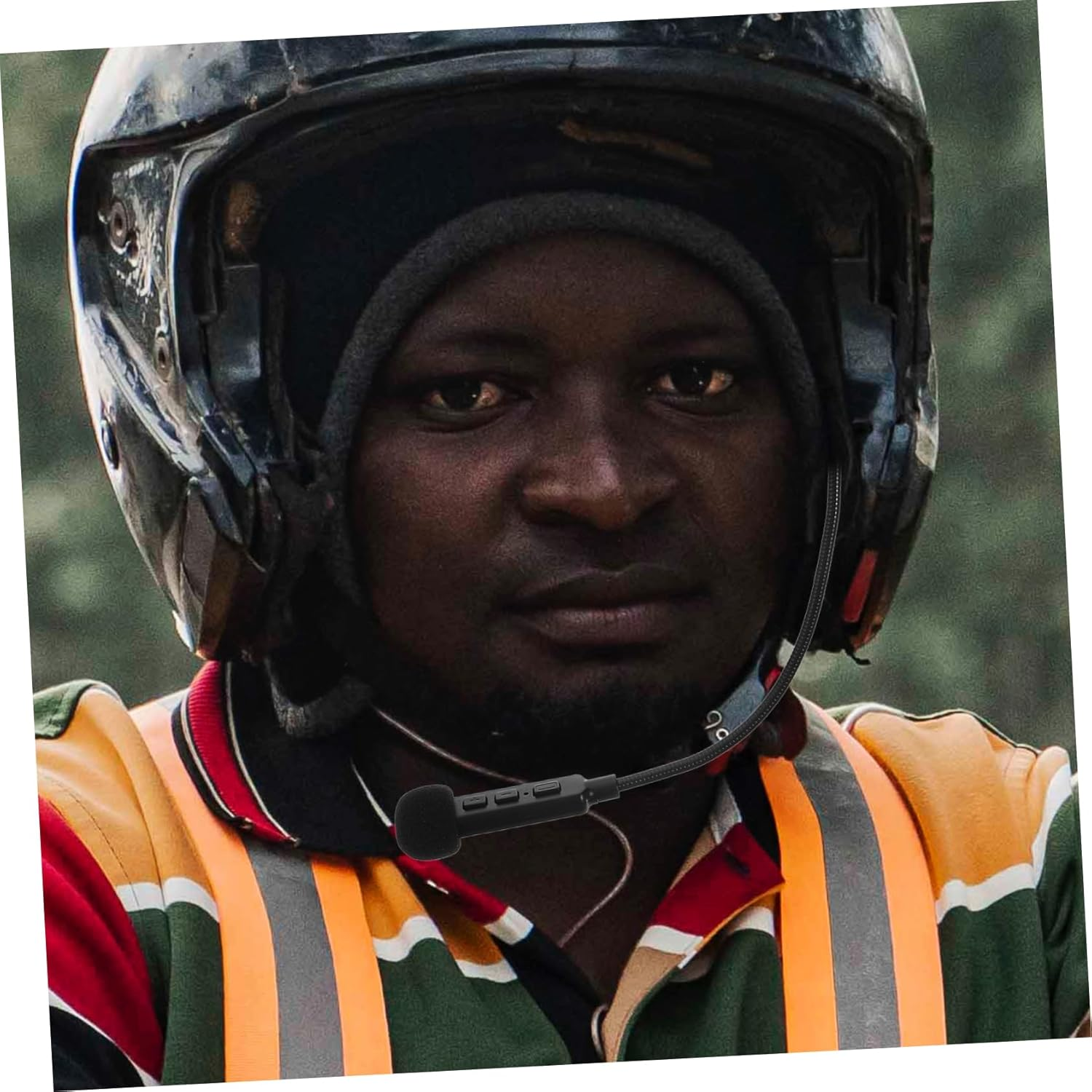 MERRYHAPY Motorcycle Helmet Headset In-Built Earphone Hands Wireless Communication Comfortable Fit Classic Design