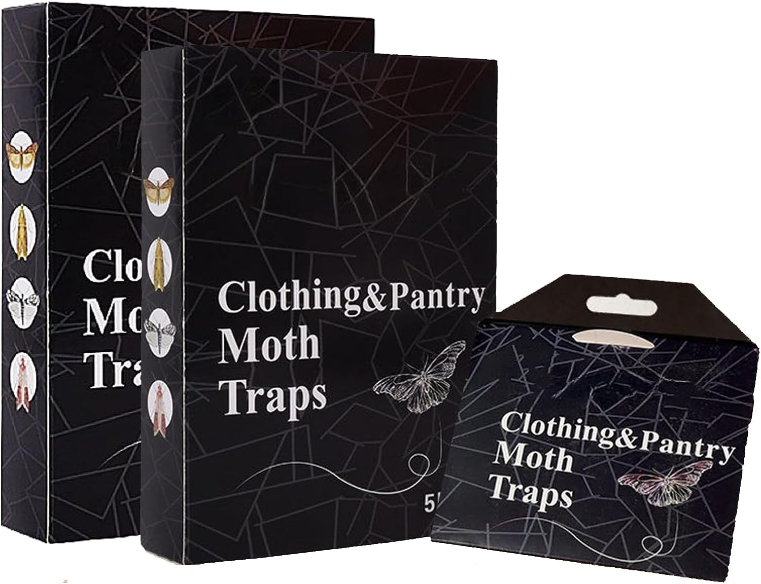10 Sheets/2 Boxes Pantry Ultimate Moth Traps,Non-Toxic Sticky Glue Moth Trap with No Insecticides,Adhesive Pantry Moth Traps for Clothes, Closets, Wheat, Indian Meal and Other Common Moths image number 6