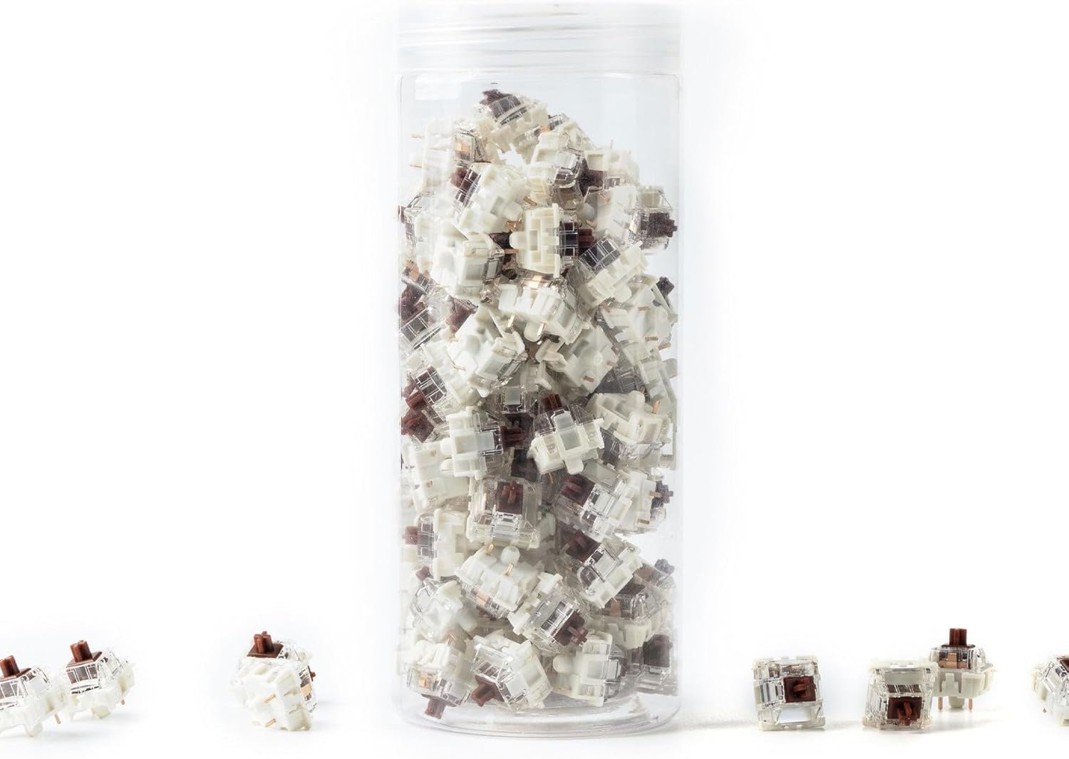 Gateron G Pro 3.0 Brown Switch-Set (Braun/Transparent, 110 St&uuml;ck) image number 1