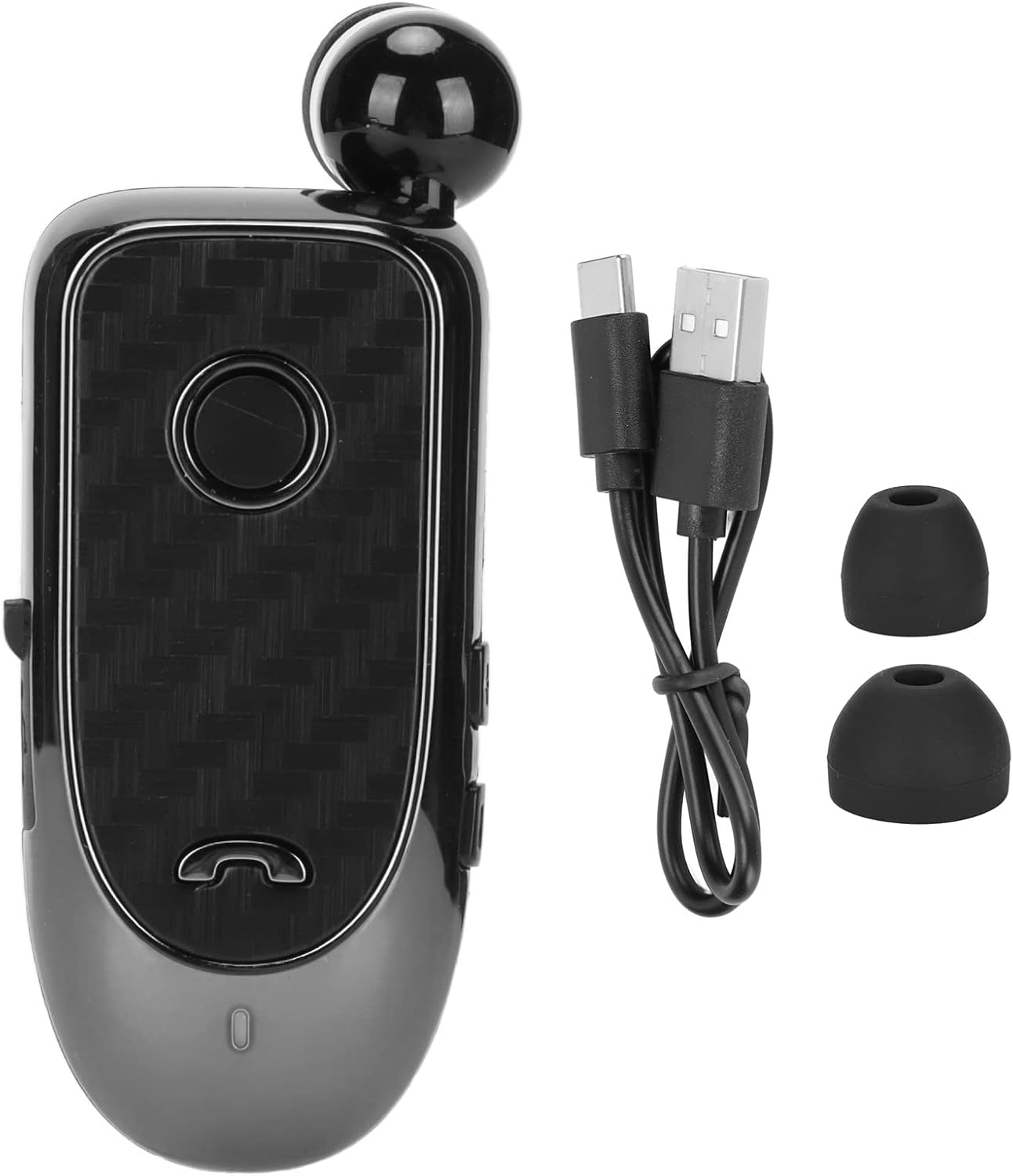 Bewinner Bluetooth Headphones, Wireless Neckband Headset with Retractable Earbuds, Multifunctional Vibration Caller ID Clip, Wireless Sports Headphones for Sports image number 4