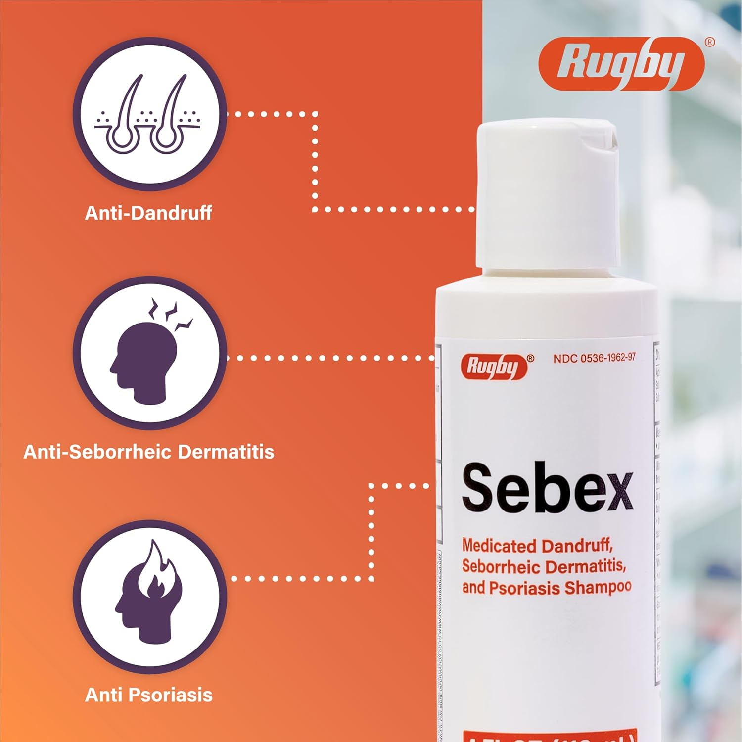 SEBEX Shampoo RUGB 4OZ by Sebulex image number 2