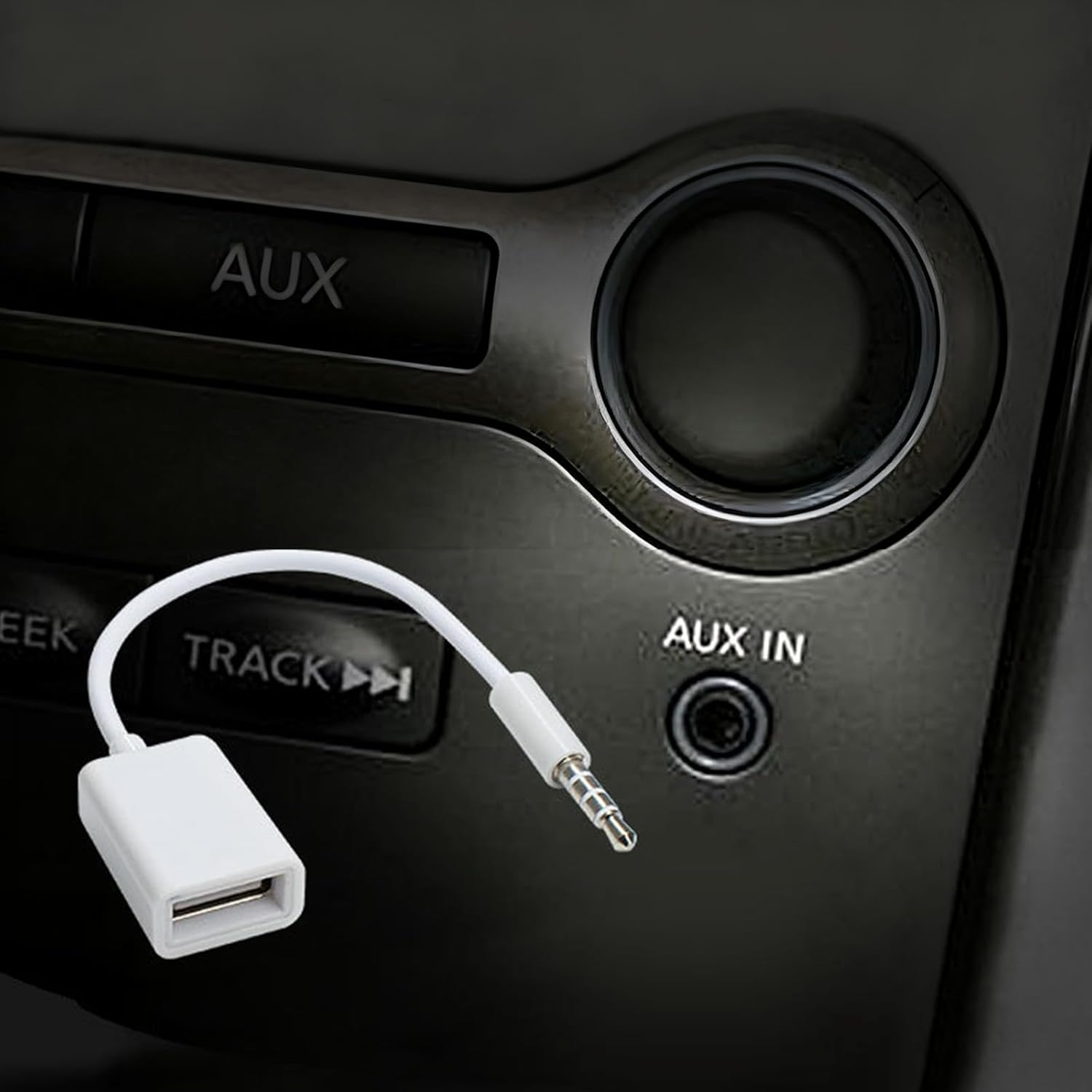 3.5Mm Male to USB Female AUX Audio Cable - Portable AUX Cord Converter USB 3.0 Adapter for Music Playback with CD Car Player Car Television Systems image number 4