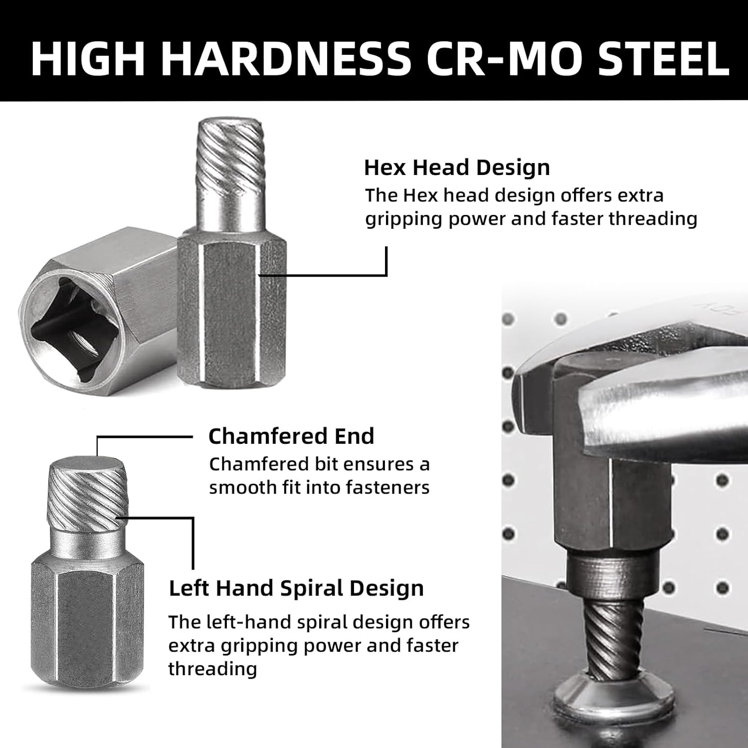 Greywolf 40 Pcs Screw Extractor and Bolt Extractor Set，Left-Handed Drill and Easy Extractor，2-In-1 Nut Extractor ，Bolt Nut Remover，For Stripped, Rusted, Broken Screws, Nuts image number 1