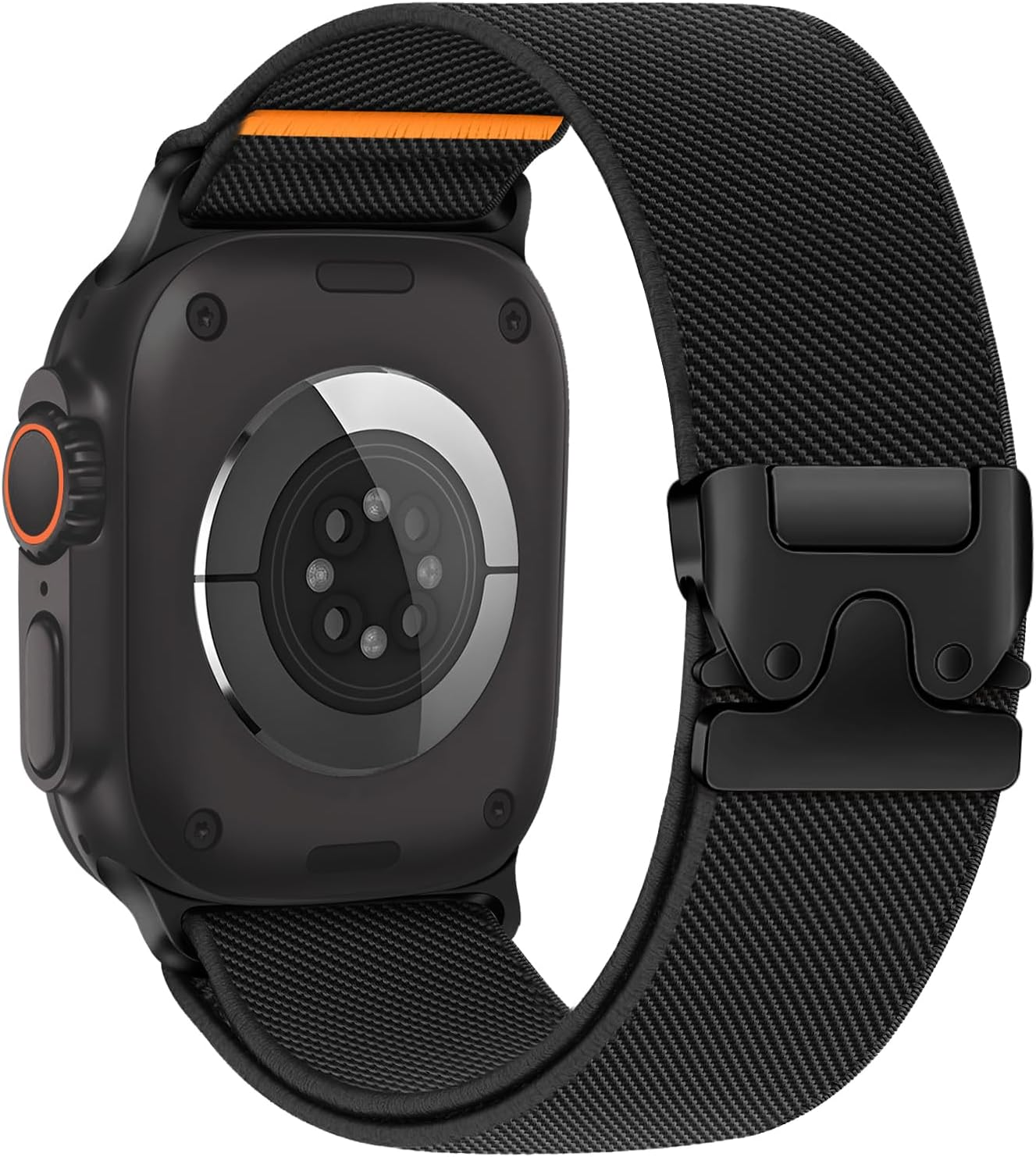 Stretchy for Apple Watch Band Ultra/2 49Mm 46Mm 45Mm 44Mm 42Mm Men/Women,Parachute Buckle Elastic Nylon Solo Loop Sport Strap Wristband for Apple Watch Series 10 9 8 7 6 5 4 3 SE/2