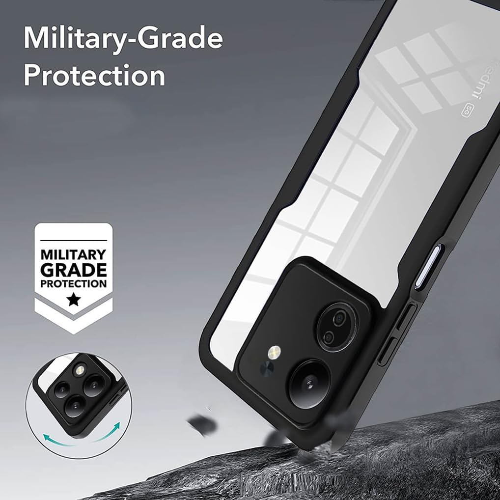 SEAHAI Clear Case for OPPO A5X 5G/4G, with Built-In Screen Protector 360&deg; Full Body Rugged Armor Heavy Duty Shockproof Silicone TPU Bumper Trasparent Cover - Purple - Blue image number 6