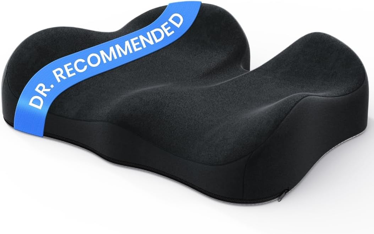 Benazcap Seat Cushion - Memory Foam Office Chair Cushion Seat Pad - Sciatica & Lower Back Pain Relief - Car Seat Cushions for Driving Seat Cushions image number 3