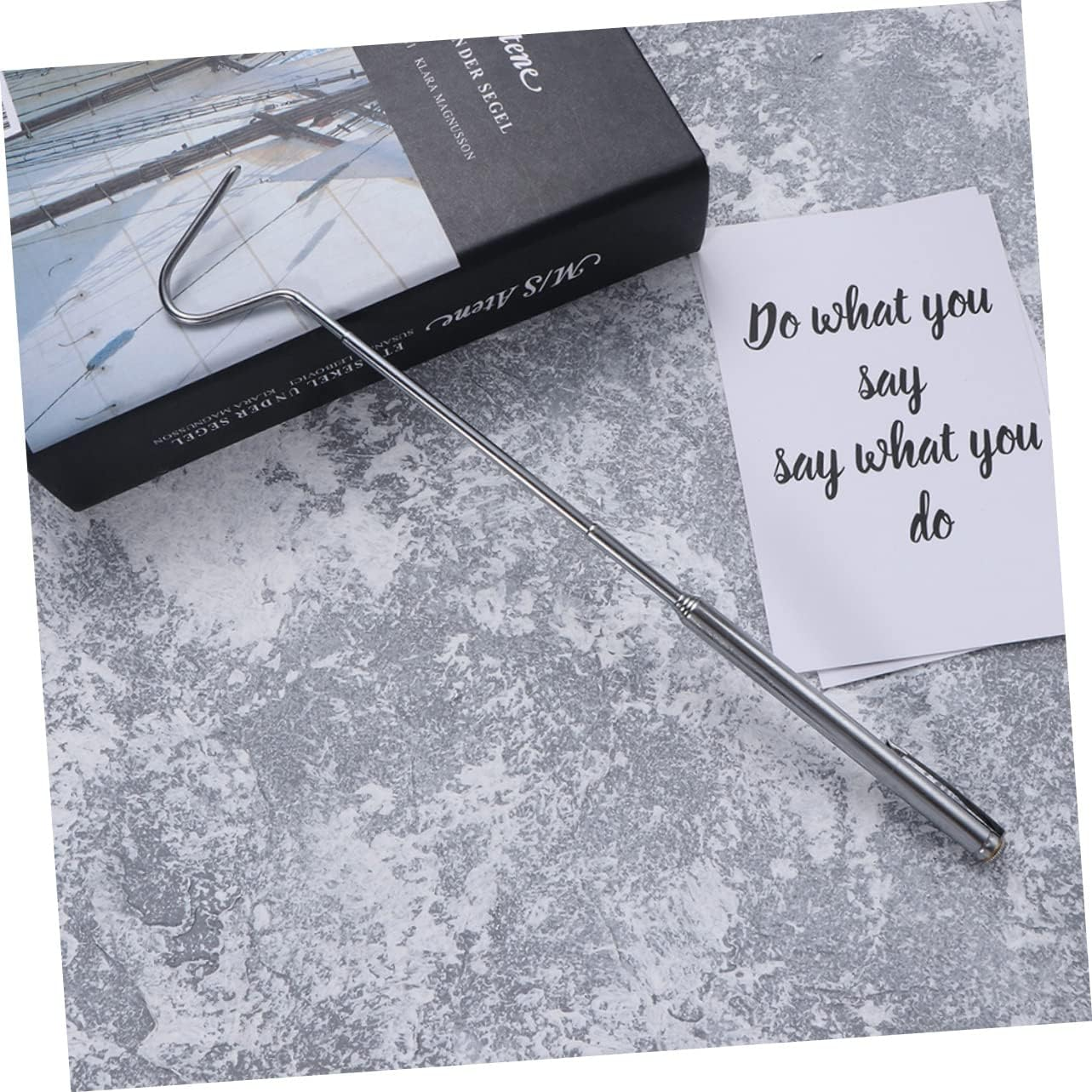 Yardwe 2Pcs Snake Catching Hooks Stainless Steel Extendable Reptile for Safe Handling of Snakes and Lizards Portable Catching Tools for Outdoor Use image number 2