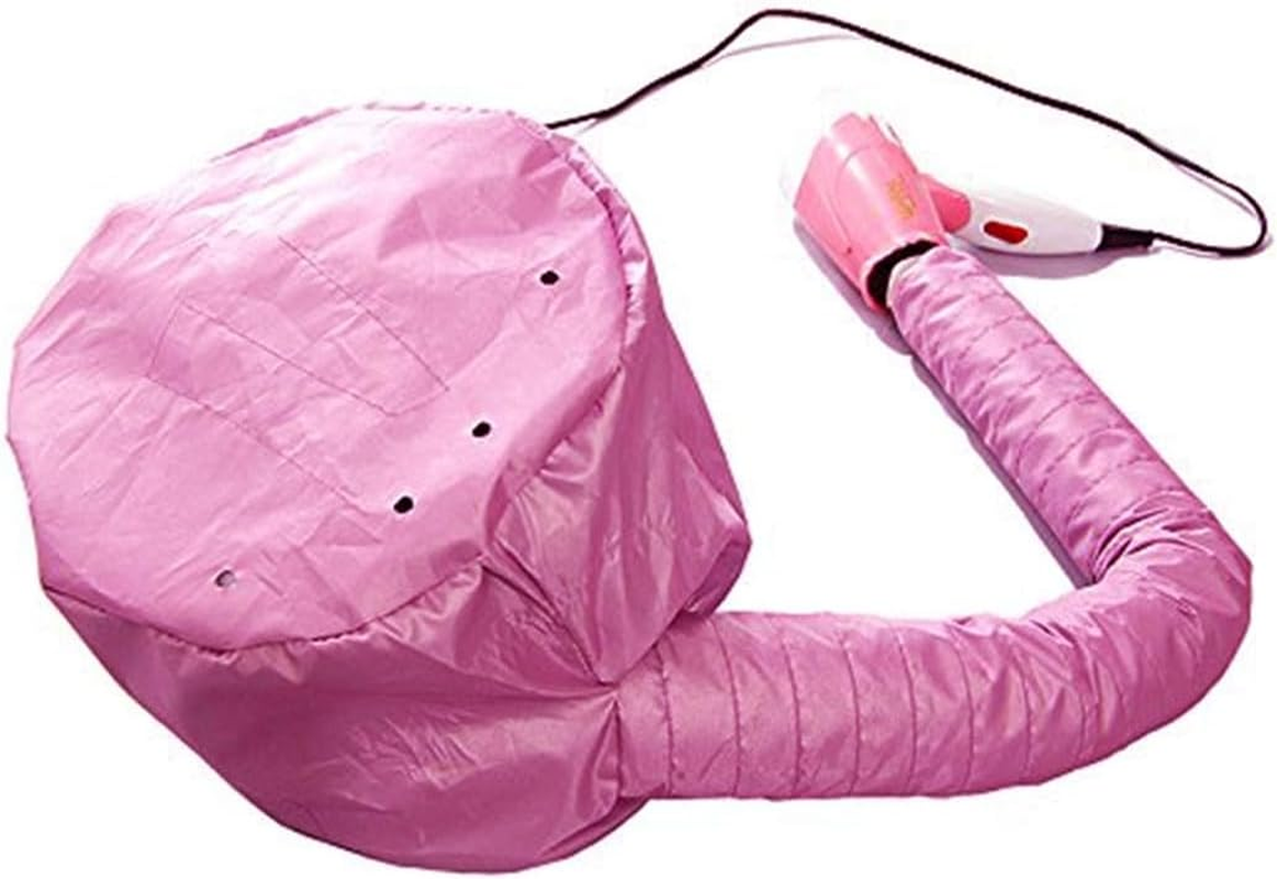 USTNIR Attachment for Hair Dryer, Bonnet Hair Dryer Attachment, Helmet Drying Cap Salon Hair Dryer Hood Bonnet Drying Hoods for Hair Wrap Turban Hair Drying Towel