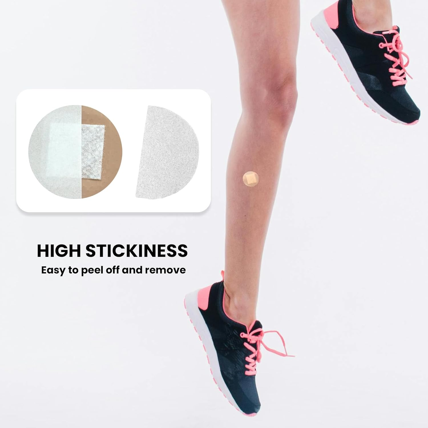 Round 100Pcs Tape Fabric Bandages Hemostasis Adhesive Plaster - Sacral Adhesive Tape with Waterproof for Sacral Tapes Care and Bandage Protection image number 5