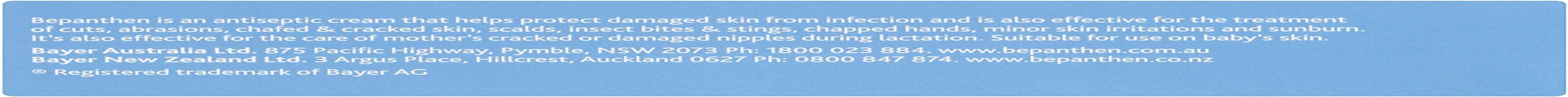 Bepanthen Antiseptic Soothing Cream for Cuts, Bites & Stings, Chafed Skin, Cracked Skin, Scalds and Sunburn, 100 G image number 5