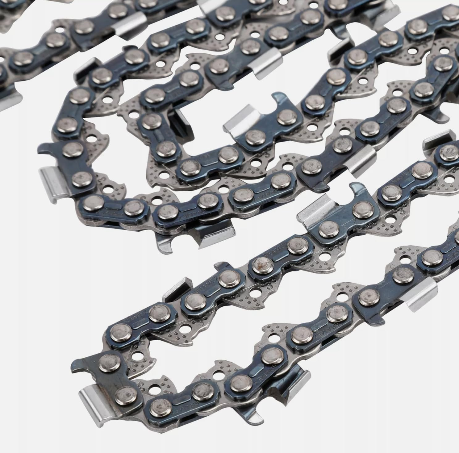 3-Pack 12 Inch Mini Chainsaw Chain with Replacement Bar, Replacement Guide Saw Chains for Cordless Electric Chainsaw & Wood Branch Cutting Mini Chainsaws (45 Drive Links) image number 2