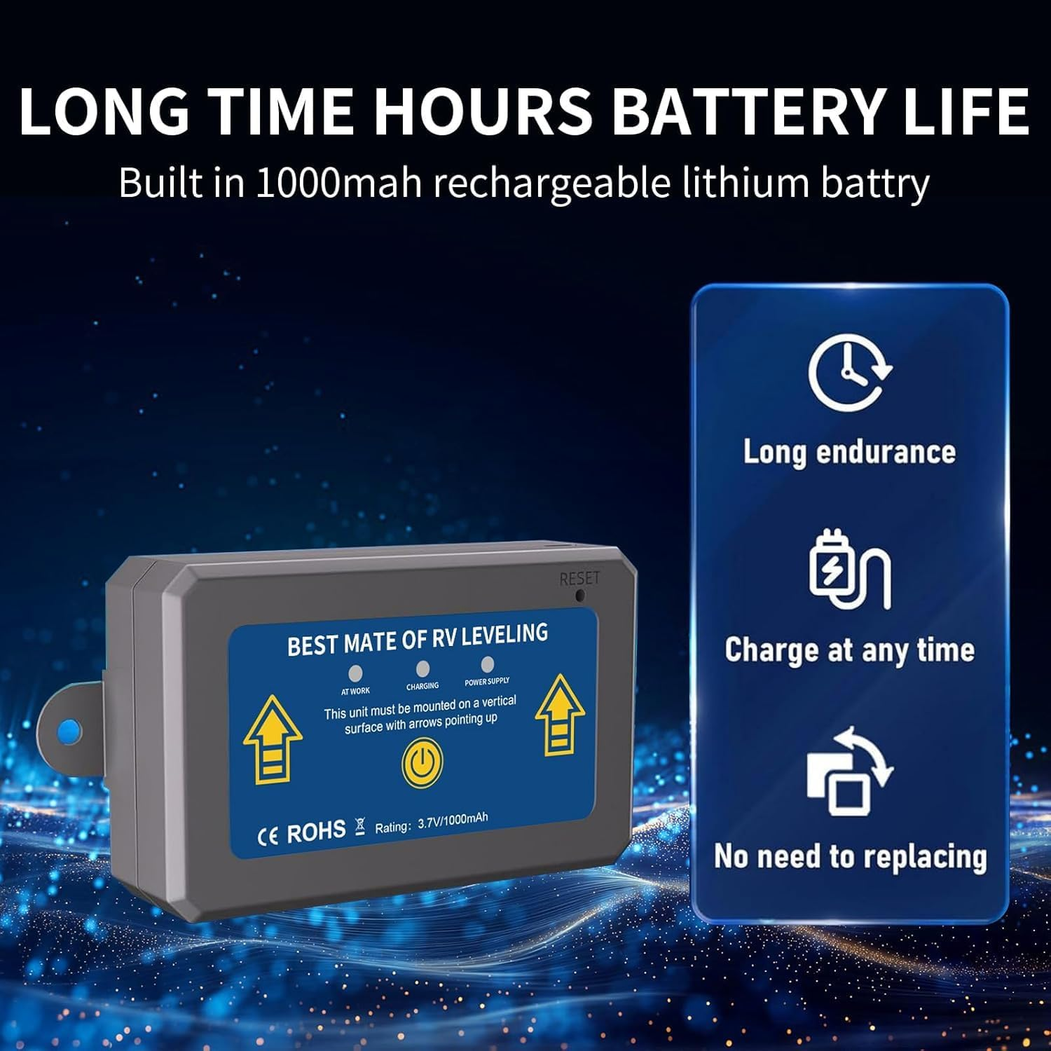 B-Qtech RV Leveling System, Camper Must Haves Smart Wireless Leveler for Travel Trailer Level Accessories, Easy Setup and App-Free, No Phone Required image number 4