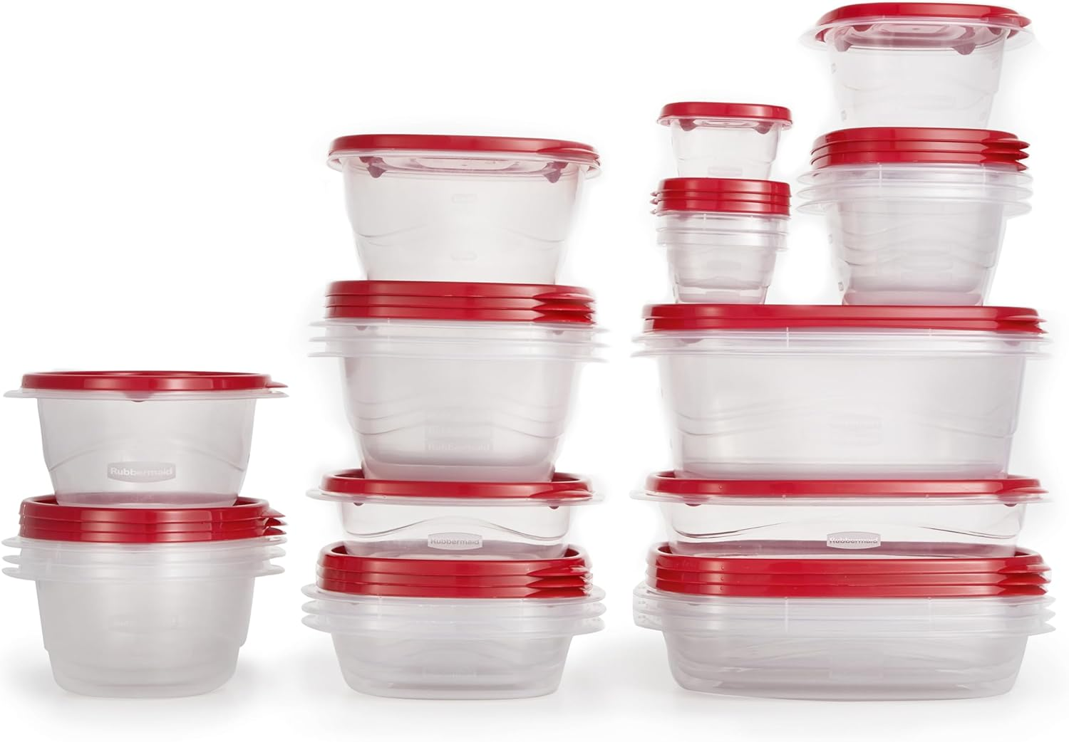 Rubbermaid Takealongs Food Storage Containers, Set of 26, Clear