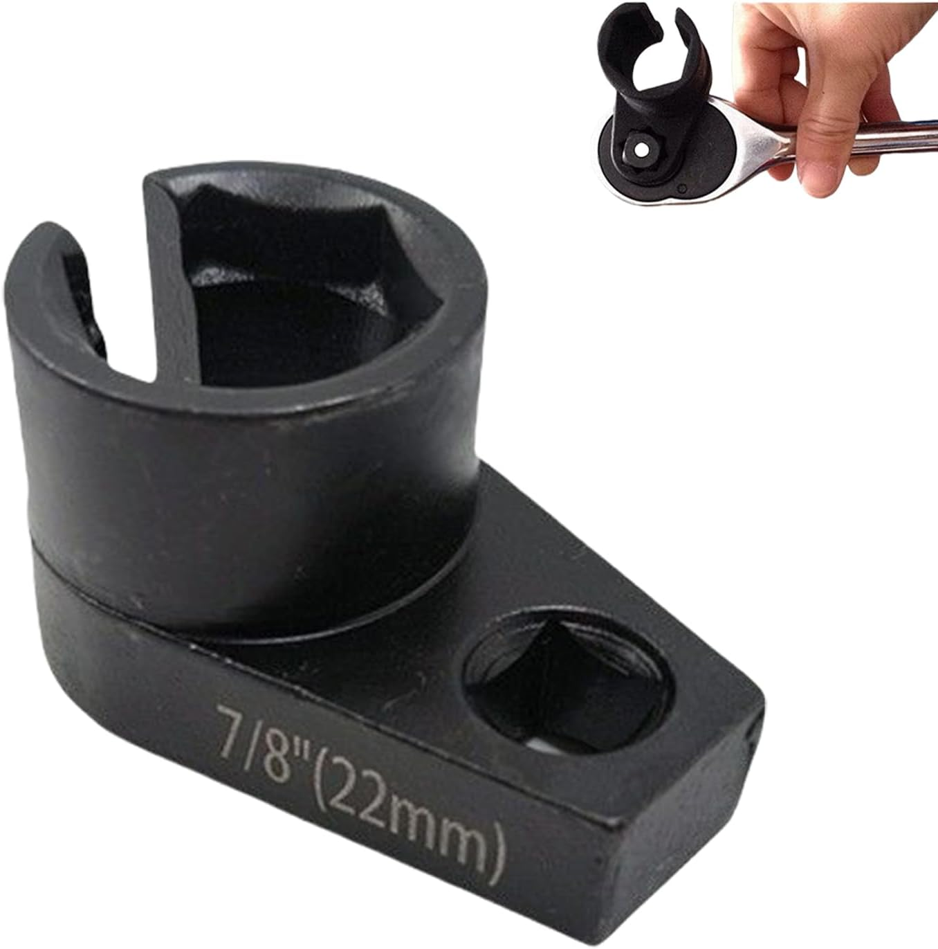 Oxygen Sensor Socket,Auto Oxygen Sensor Removal Tool | Non-Slip Maintenance Accessory for Mechanics, Engine, Car, Automotive - Square Mouth image number 5