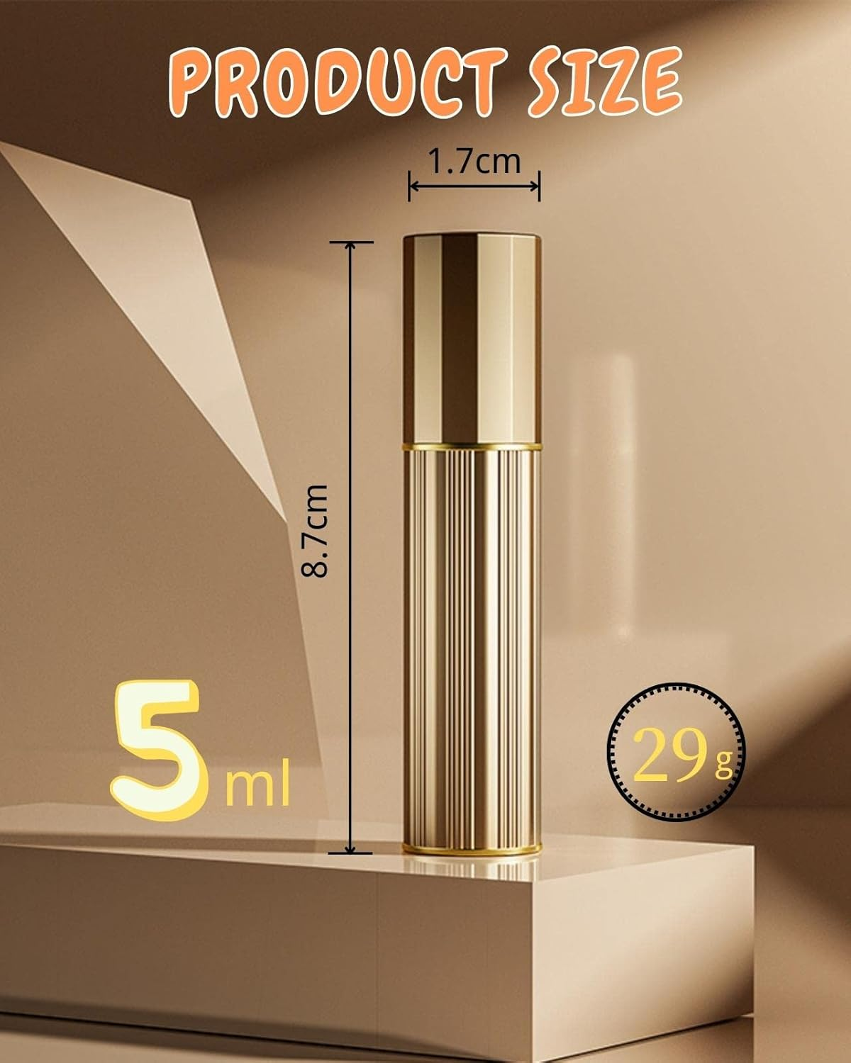 VVGAOGES Perfume Atomiser Refillable, Perfume Atomiser for Travel, Travel Bottles for Filling, Spray Bottle Small for Perfume, Empty Perfume Bottles for Travel 5 Ml (Green) - Gold image number 6