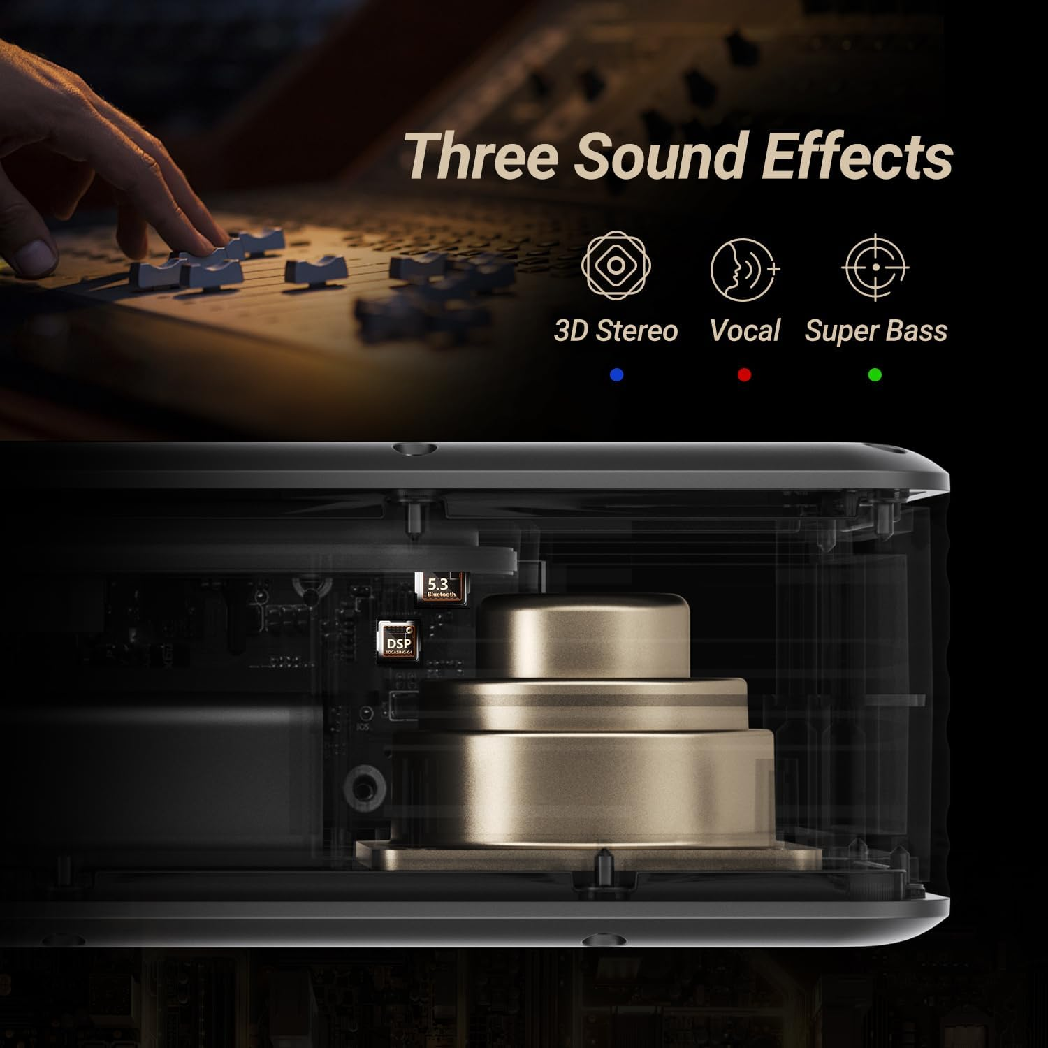 BOGASING G4 Bluetooth Speaker, Portable Wireless Speakers, 50W Stunning & Balanced Sound with Deep Bass, 24H Playtime, IPX7 Waterproof, Bluetooth 5.3, EQ, TWS, Tf-Card, AUX, USB, for Outdoor Shower