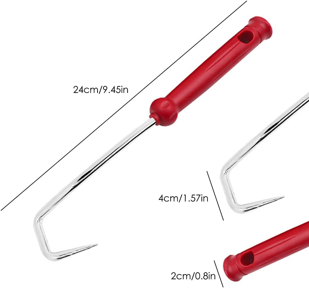 Sourceton Hose Removal Hook Set with Fastener Remover, 3 Pieces Hook and Pick Set Radiator Vacuum Hoses Trim and Transmission O Ring Removal Tools image number 1