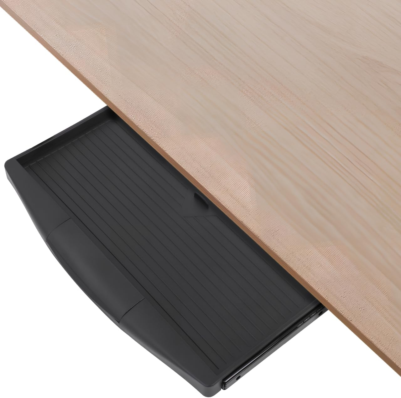 TEHAUX Keyboard Tray under Desk, Keyboard Drawer Slide Out Computer Drawer with Guide Rails - Pull Out Platform for Office Gaming 20 X 9 Inch image number 1