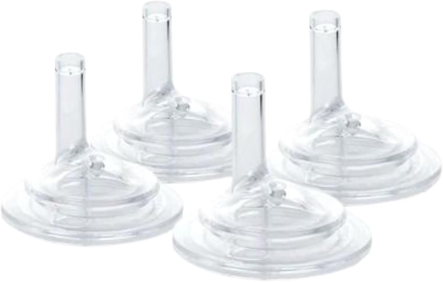 Grosmimi Replacement Straw, Stage 2-12M, Clear, 4 Count