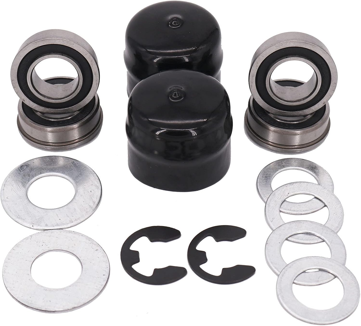 DVPARTS Front Wheel Bearing Bushing to Bearing Conversion Kit 532124959 124959 for Husqvarna, AYP, Poulan, Jonsered, Craftsman image number 2