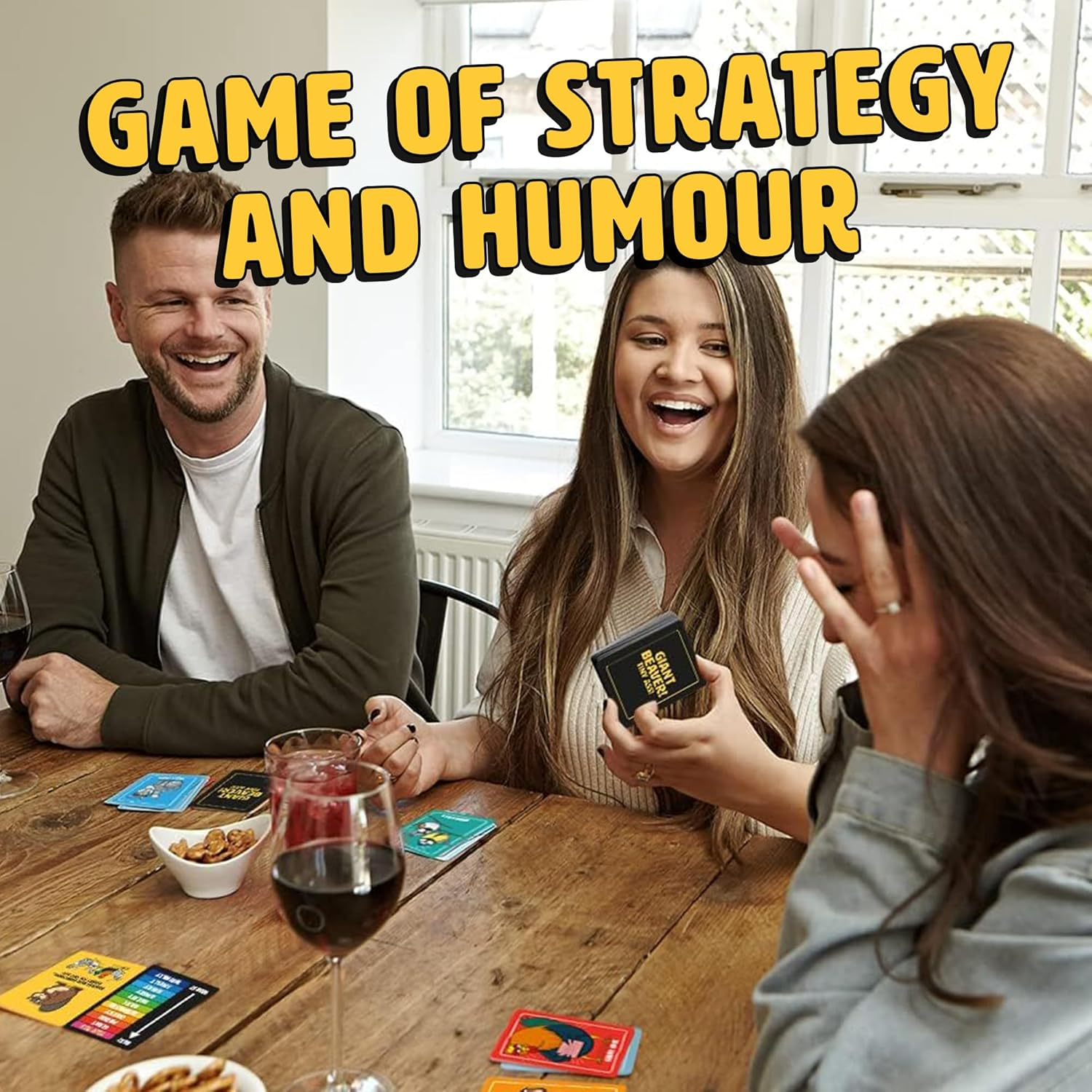 Ginger Fox - Giant Beaver Tiny! Card Game, Hilarious Card Games for Adults, Naughty Adult Party Games for Family Game Night, Fun Animal Games for 2+ Players, Ages 16+ image number 1