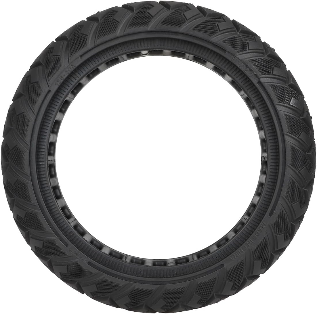 TREFAN 8.1 X 2.0 Full Tyres for Xiaomi 4 Go, Ninebot E2/E2 plus Electric Scooter, 10 Inch Off-Road Solid Rubber Tyres, 10 Inch Solid Tyres, Non-Slip Puncture Proof, Replacement Wheels, Non-Pneumatic image number 1