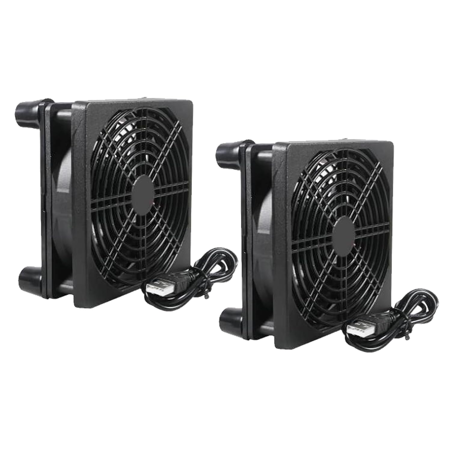 DIANN 2Pcs 120Mm Computer PC Fan USB Powered Fans 120X25Mm Computer Cooling Fan for Desktop, Laptop, Refrigerator, Power Inverter, Server image number 4