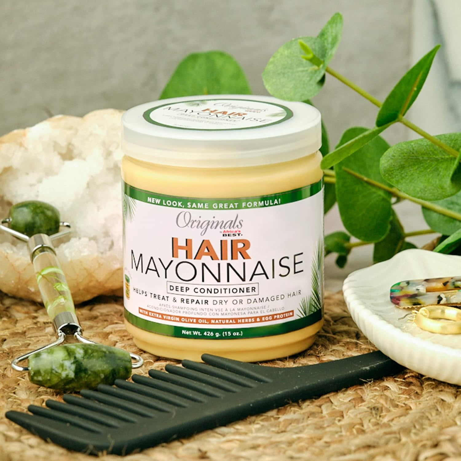 Africas Best Orig Hair Mayonnaise 15 Ounce Jar (443Ml) (2 Pack) image number 4