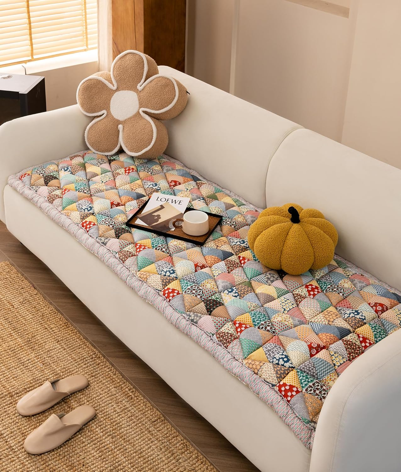 HOMEREFROM Dog Couch Cover Protector, Couch Cover for Dogs Washable Pet Bed Couch Cover, Pet Friendly Sofa Cover for Large Dogs (Grey, 70X210Cm)