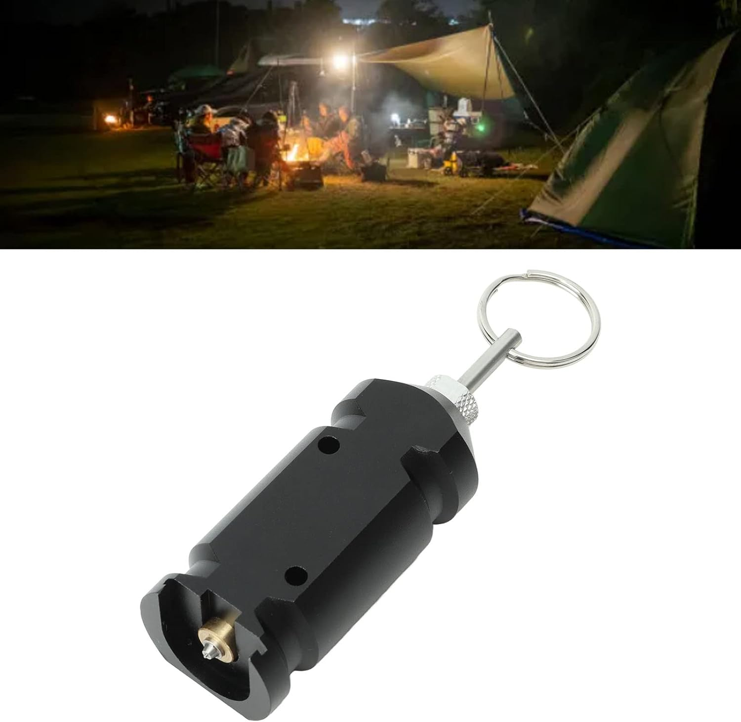 Trip Wire Alarm, 12 Gauge Perimeter Camping Trip Alarm, Aluminum Alloy Perimeter Defense Device, Early Warning Security System, 360&deg; Coverage Quad for Camping & Property Safety image number 1