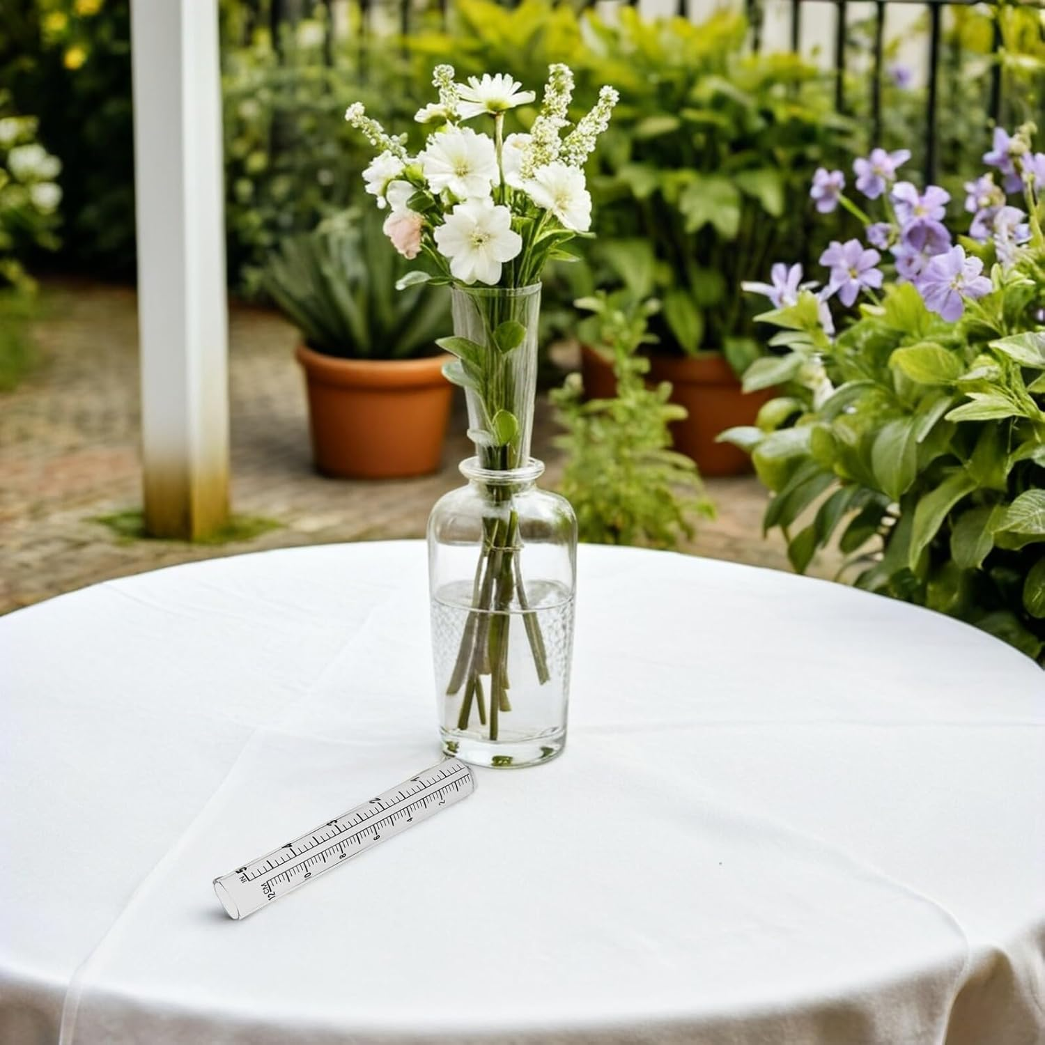 Ifundom 4PCS Glass Rain Gauge Replacement Tubes, Rain Meter Cylinders for Outdoor Yard Garden, Accurate Rainwater Measuring Cylinders for Weather and Lawn Monitoring image number 6