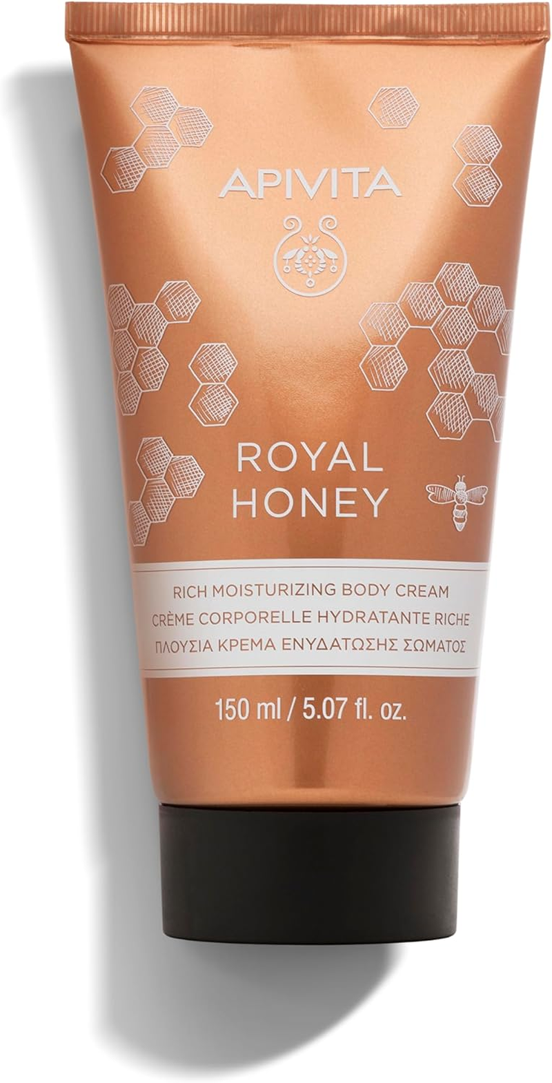 APIVITA Royal Honey Rich Moisturizing Body Cream 5.07 Fl.Oz. | for Dry Skin with Honey image number 3