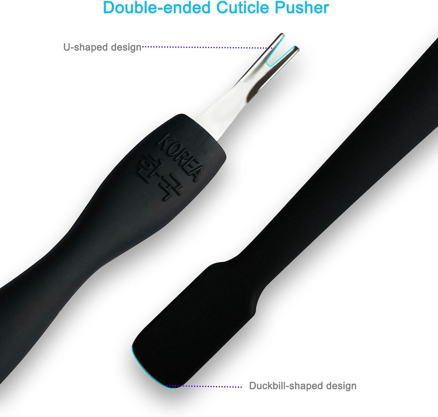 Pingispower Cuticle Pusher with Fork, 2PCS Professional Cuticle Remover Tools, Premium Stainless Steel Cuticle Cutter Durable Manicure Kit and Pedicure Tool Set for Fingernails and Toenails image number 4