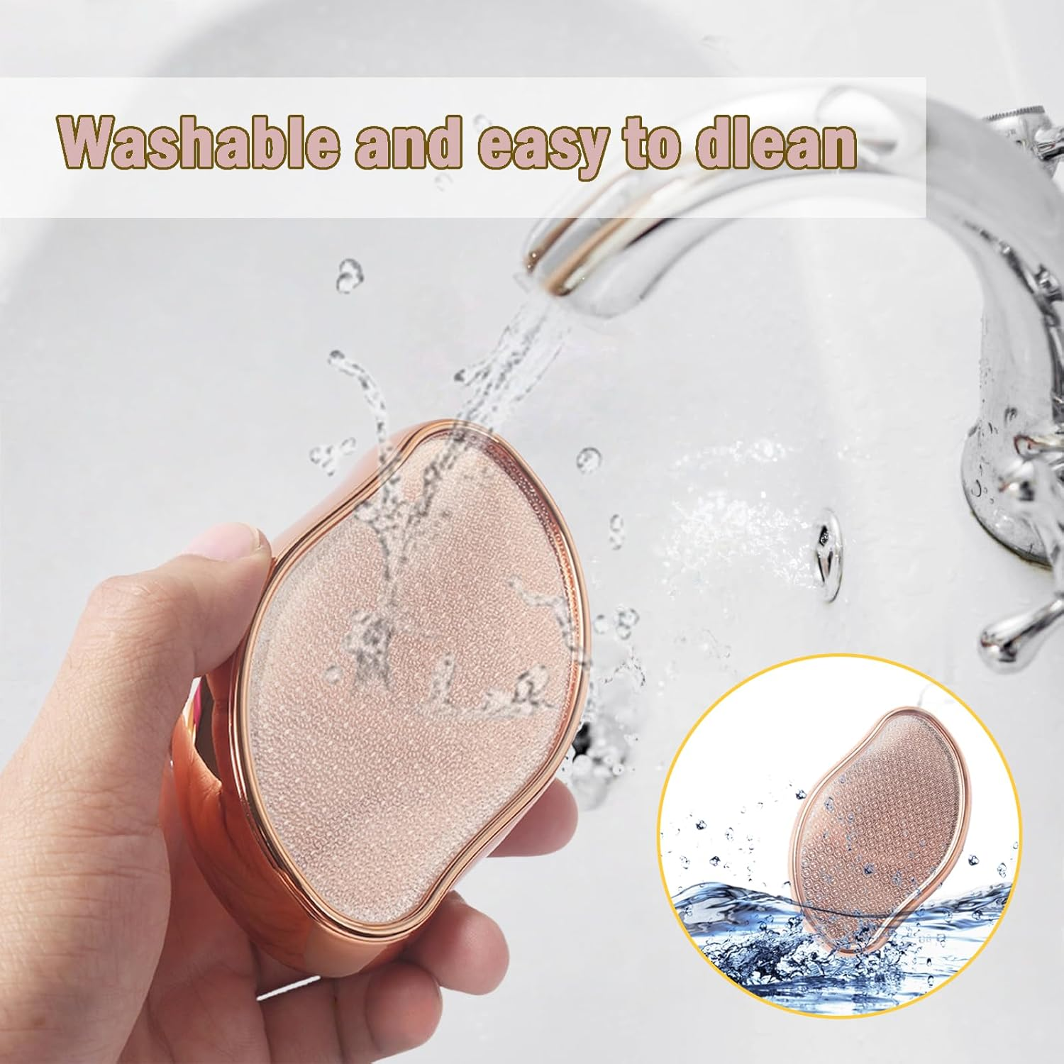 Zvorgath Glass Foot File - Foot Scrubber for Wet and Dry Use, Portable Pedicure Tool for Dead Skin and Cracked Heel, Suitable for Men and Women image number 4