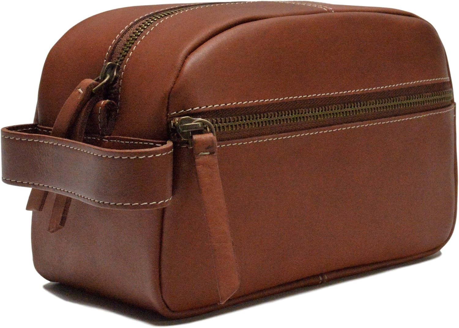 Timberland Men'S Leather Toiletry Bag Travel Kit Accessory - Black image number 3