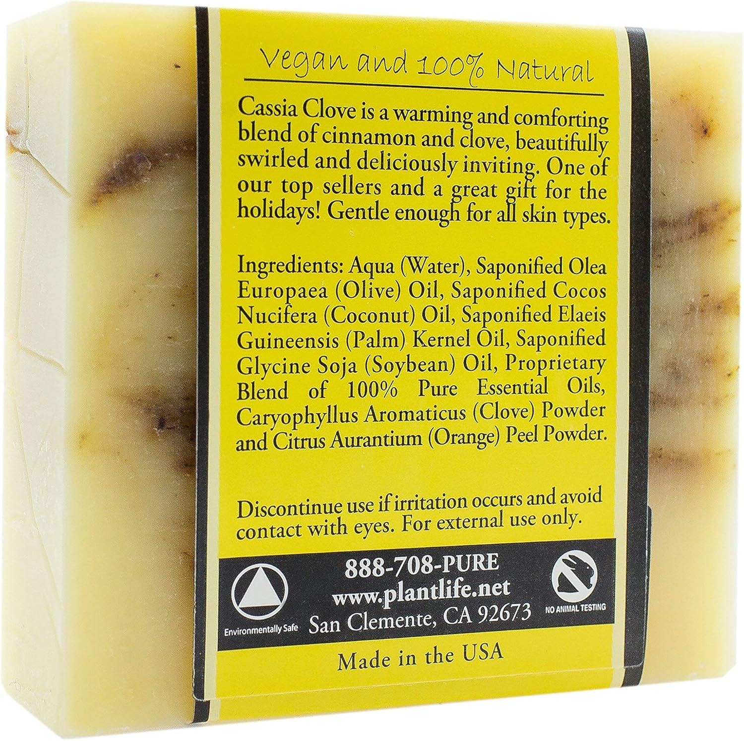 Cassia Clove 100% Pure & Natural Aromatherapy Herbal Soap- 120Ml (113G) image number 3