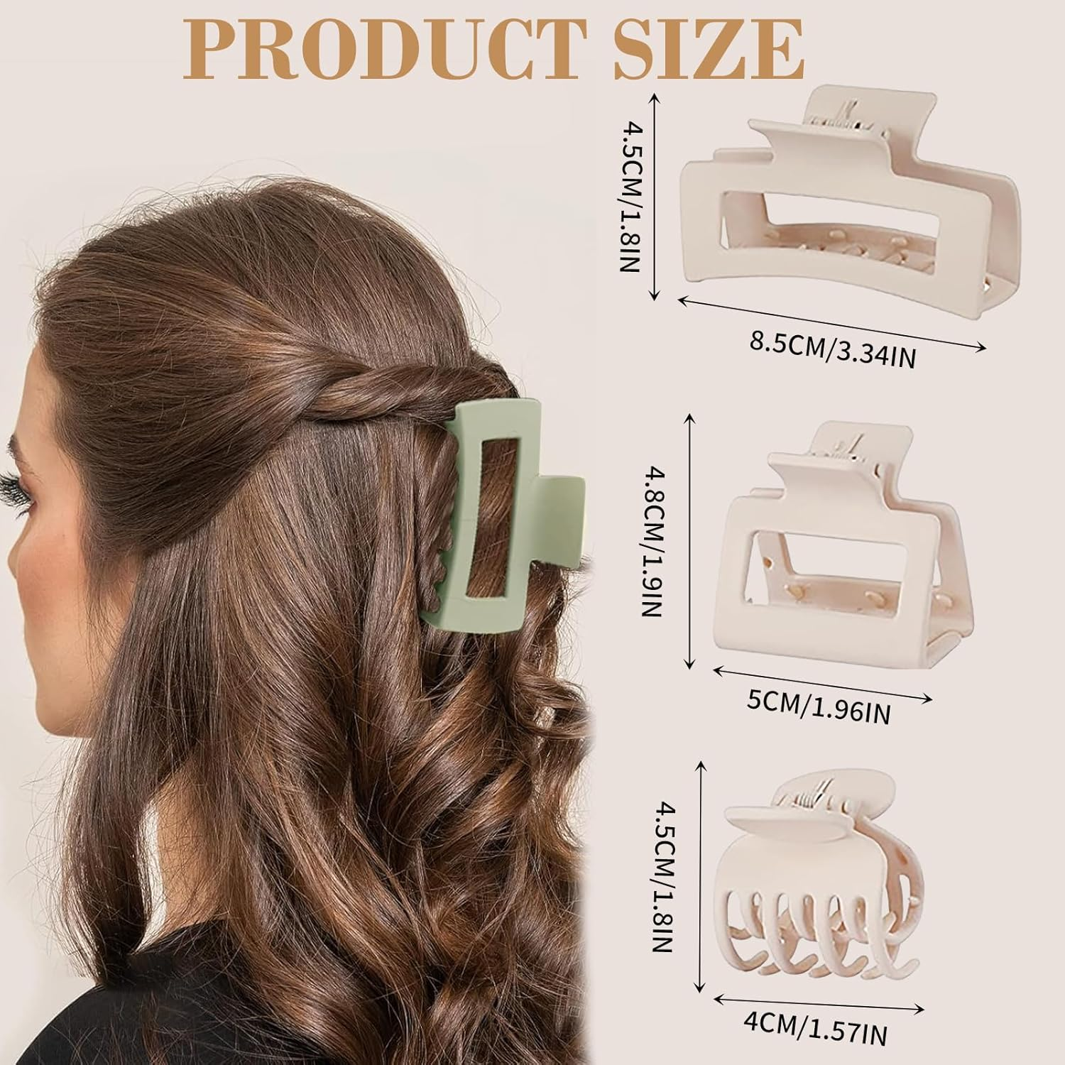WUERKIYA Premium Women'S Hair Clips Set - Versatile Hair Clips for Thin to Thick Hair - Stylish and Practical Hair Accessories image number 1