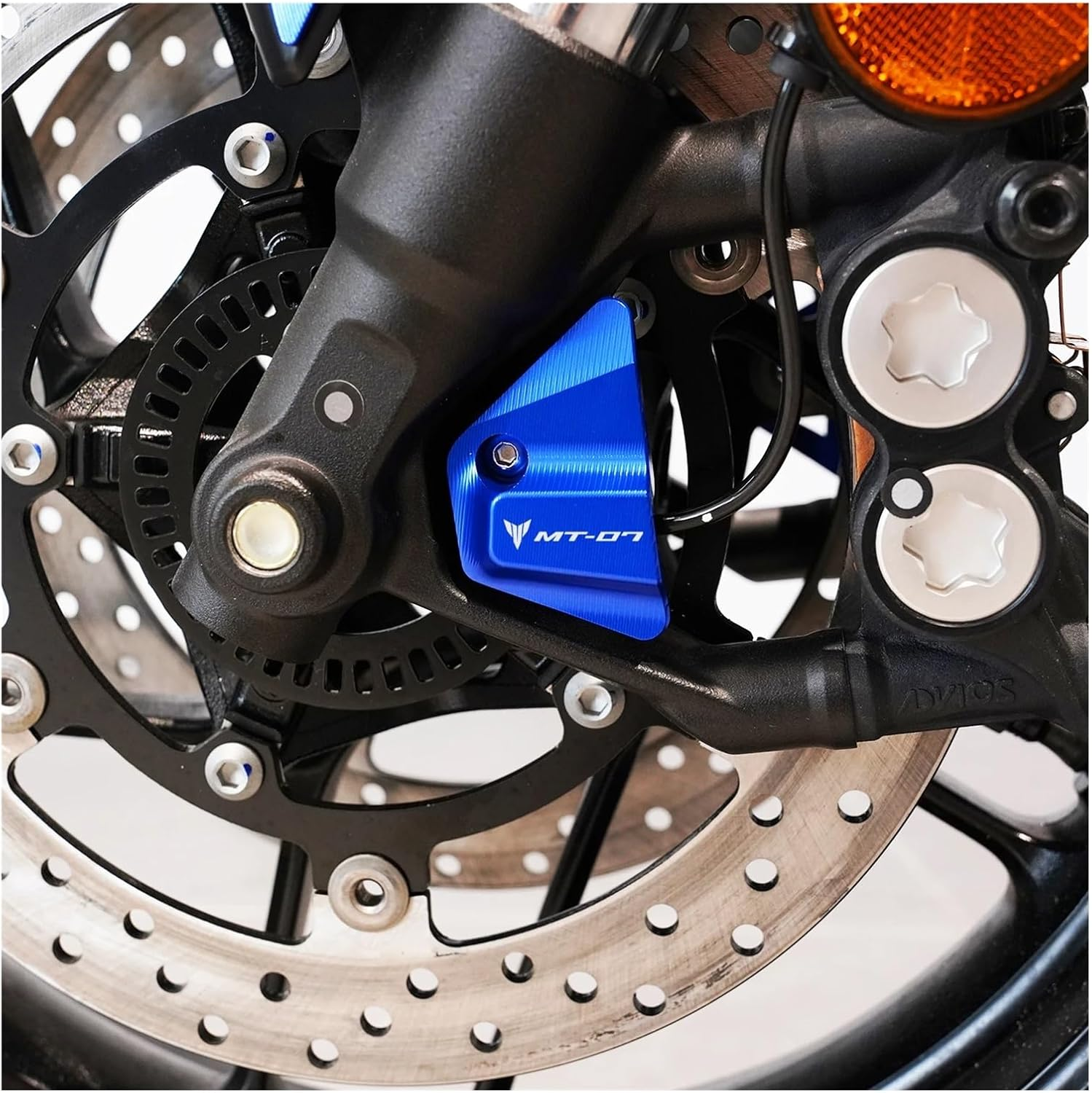 MT-07 MT07 MT 07 2025 2026 Motorcycle Accessories Aluminum Front Wheel ABS Sensor Protector Protection Trim Blocks(Black) image number 2