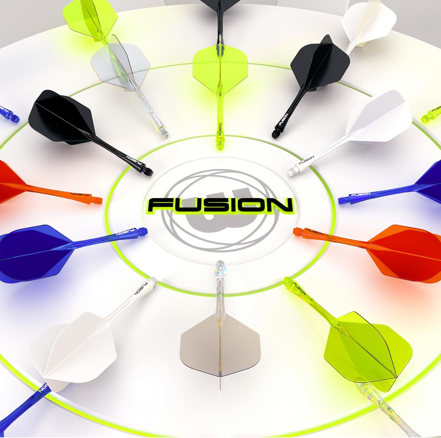 WINMAU Fusion Intergrated Dart Flight and Shaft System - 1 Set per Pack (3 Flights and Shafts in Total) image number 4