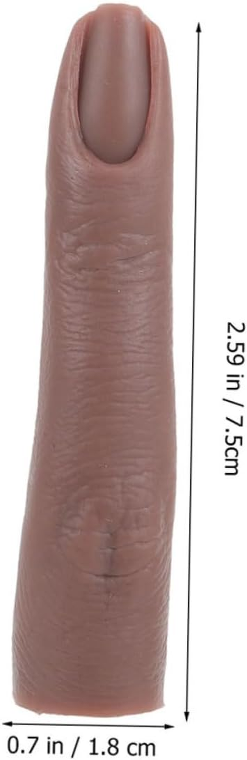 WOFASHPURET 3Pcs Nail Art Supplies Soft Silicone Manicure Fingertips Bendable Nail Practice Fingers Hand Model image number 3