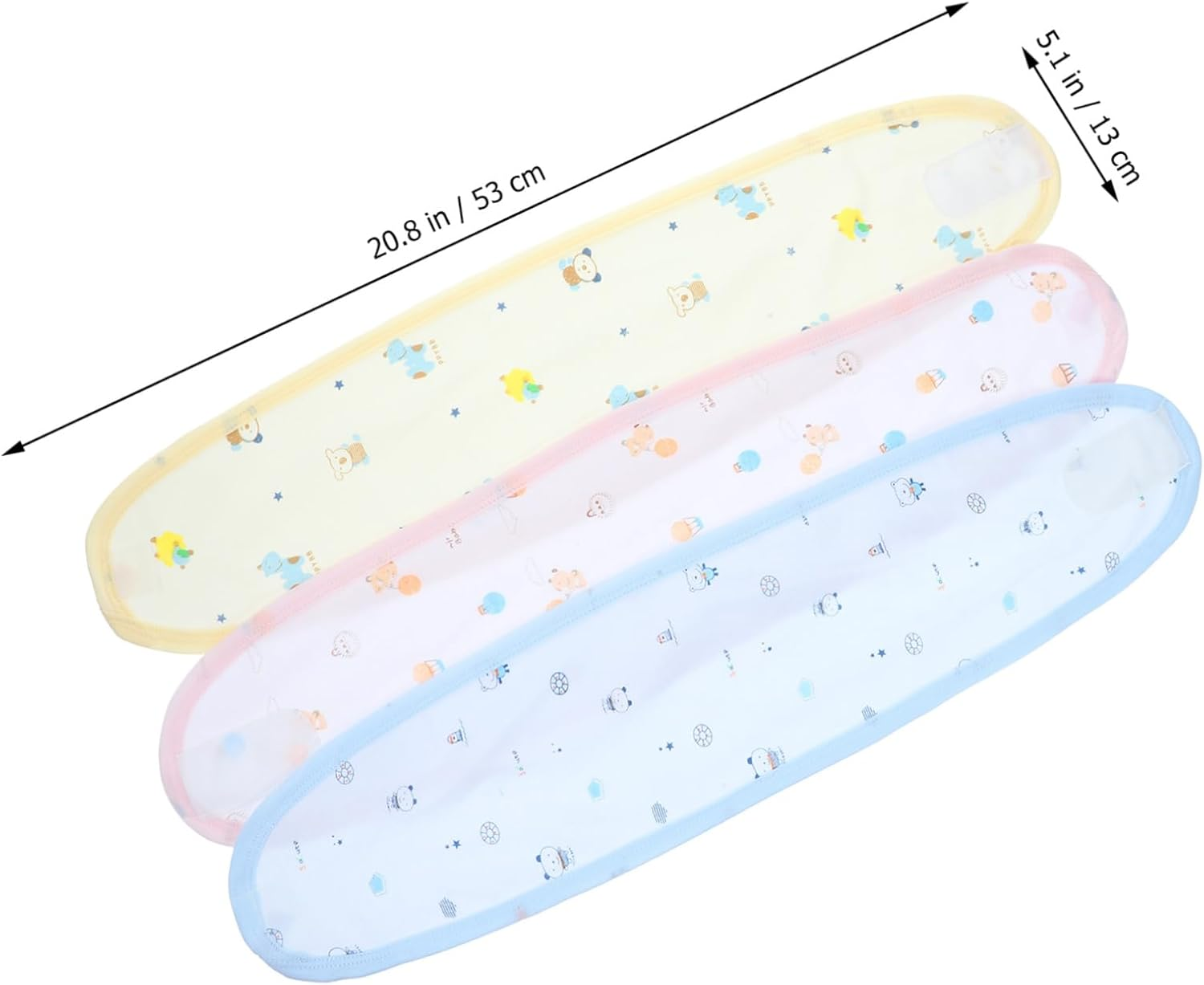 3Pcs Pregnancy Accessories of Pure Cotton Belly Belts for Maternity Newborn Boy Girl Support Breathable Cartoon Prints image number 1