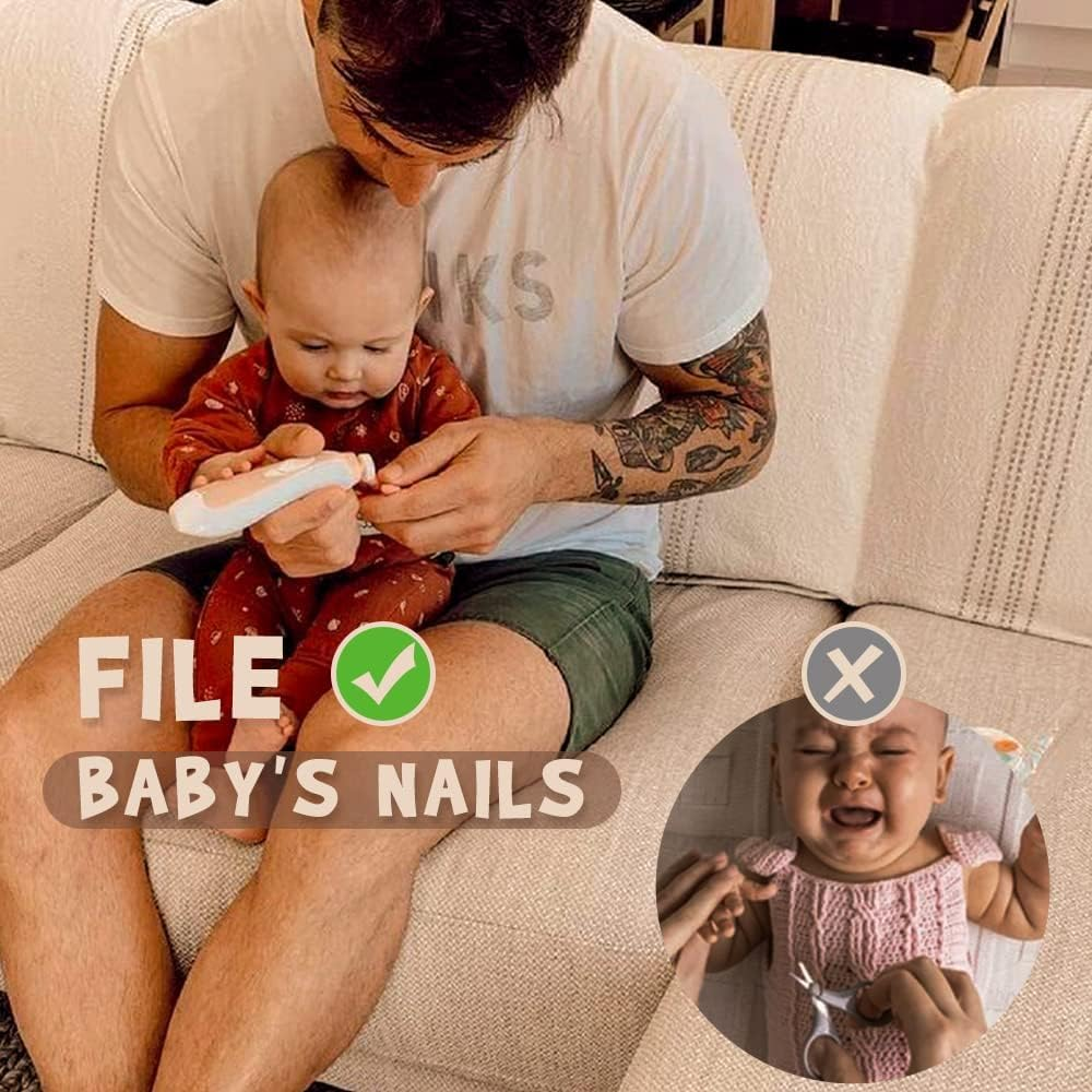 Haakaa Baby Nail Trimmer Replacement Pads Electric Baby Nail Grinding Heads for Standard Electric Kid Nail Trimmer Suits to Newborn Infant Toddler 4Pcs-Multicoloured image number 2