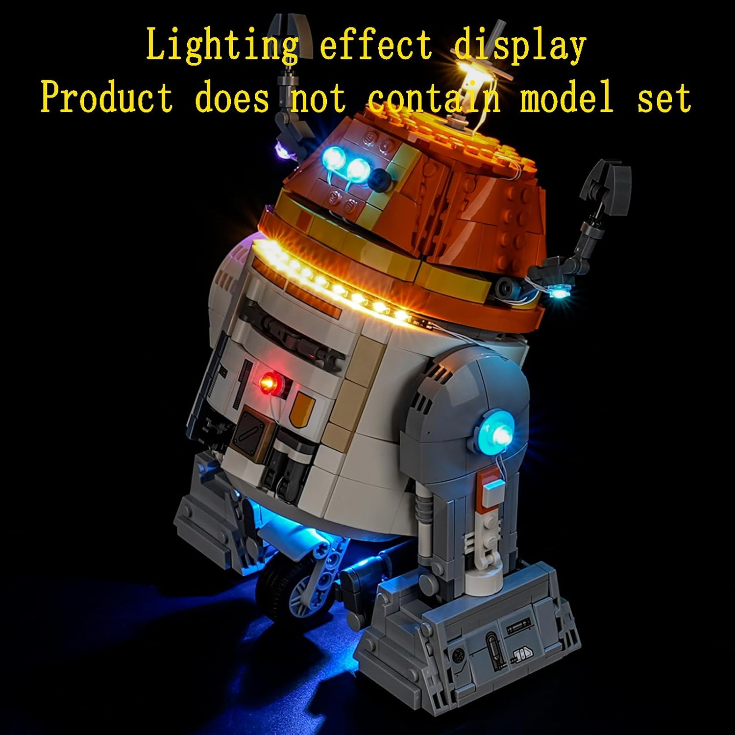 GEAMENT LED Light Kit Compatible with  Chopper (C1-10P) Astromech Droid Building Blocks Model - Lighting Set for 75416 (Model Set Not Included) image number 5
