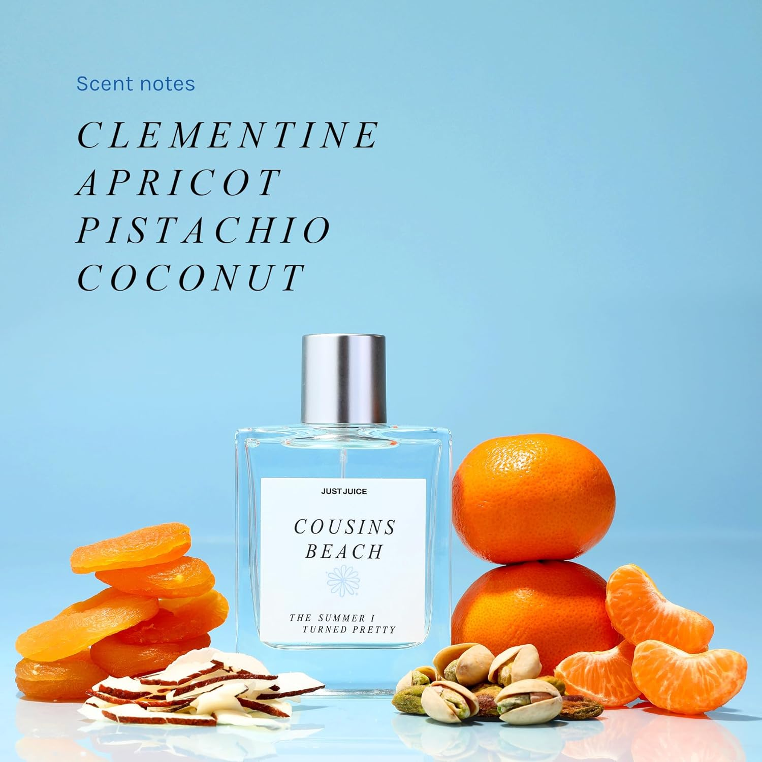 Just Juice - the Summer I Turned Pretty Cousins Beach Eau De Parfum - Beachy, Creamy Coconut and Vanilla Perfume for Women and Men - 100 Ml