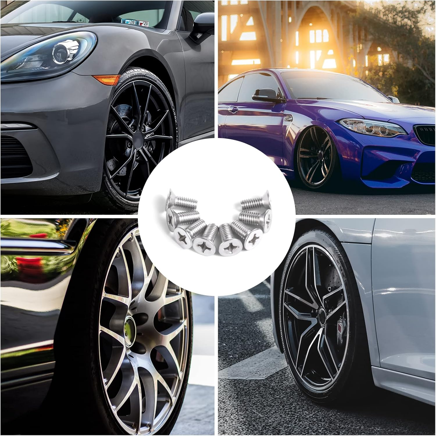 12Pcs Brake Disc Rotor Screws, 93600-06014-0H Stainless Steel Rotor Screws for Brake Discs Rotor Bolts Brake Rotor Retaining Screw Replacement Compatible with Acura Accord City Civic K3 Odyssey image number 3