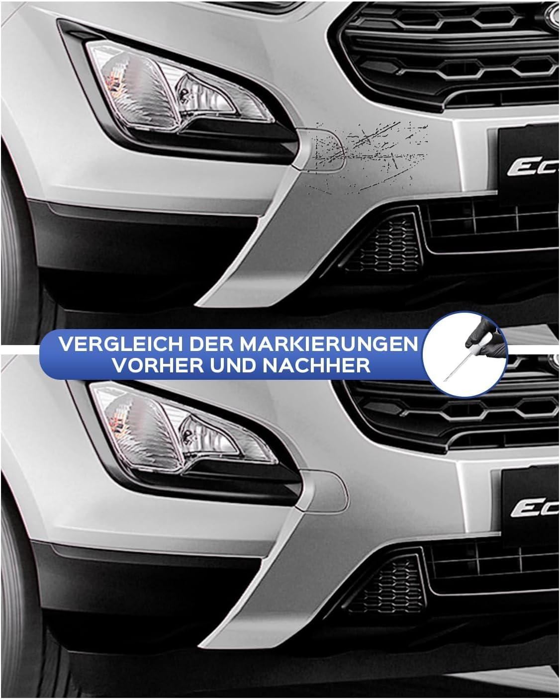 D4 Rapid Red Touch up Paint Compatible with Ford Exact Match for Chips and Scratches image number 6